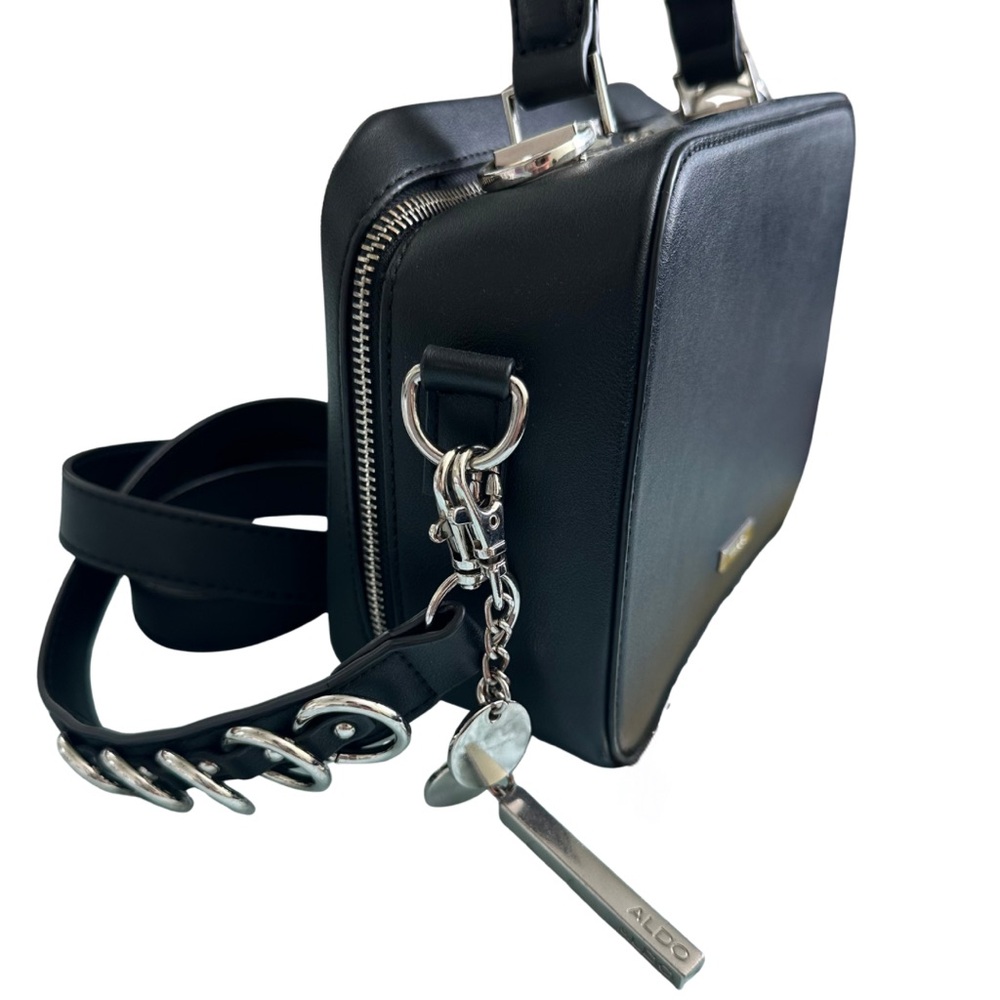 Aldo Structured Black Crossbody / Top Handle Bag